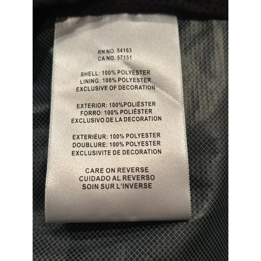 Levi's LM56BN015 Black Hooded Windbreaker Jacket Men XL Y2K Street Rain $160 NWT